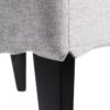 105462 Sillón de diseño nórdico patas negras y tapizado gris claro - Imagen 2
