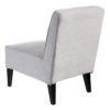 105462 Sillón de diseño nórdico patas negras y tapizado gris claro - Imagen 3