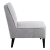 105462 Sillón de diseño nórdico patas negras y tapizado gris claro - Imagen 4