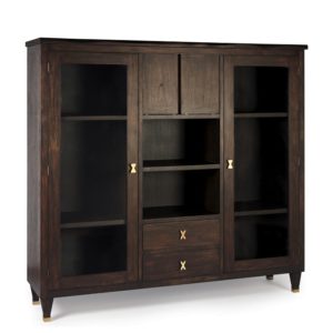 400106 Vitrina SILANG 160 madera colonial hecho a mano