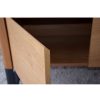 34H256RN Mueble de televisión madera roble natural y acero color grafito