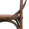 77559 Silla de diseño vintage inspiración Thonet madera color marrón y ratán