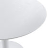 8397 Mesa redonda de estilo nórdico 100 Ø pie de acero blanco - Imagen 9