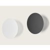 A1272 Lámpara de pared aplique de diseño moderno BOT círculo acero mate blanco o negro