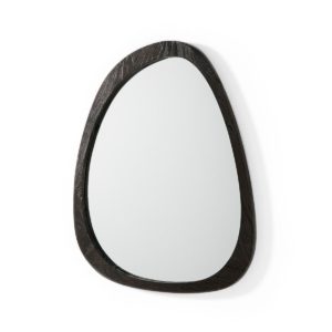 16030/00 Espejo de diseño irregular 81 madera marrón