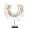 107309 Figura collar blanco plumas - Imagen 2