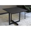 34H249N Mesa auxiliar de diseño moderno 60 madera color negro y metal grafito mate - Imagen 6