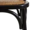 105550 Silla de diseño vintage inspiración Thonet madera color negro y ratán - Imagen 3