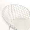 25677/00 Silla de diseño vintage industrial metal color blanco con cojín - Imagen 4