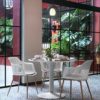 8201/P Silla con reposabrazos en color blanco - Imagen 6