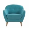 2019/1 Sillón de estilo nórdico azul turquesa - Imagen 3