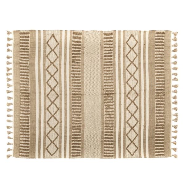 106851 Alfombra 240 X170 beige de algodón