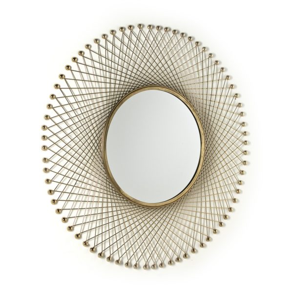 13199/00 Espejo decorativo Art Decó 91 metal dorado