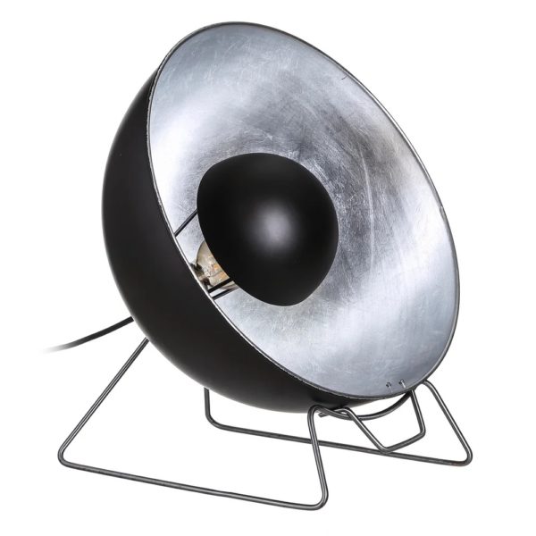 104104 Lámpara de suelo foco de cine estilo industrial en acero negro y plata
