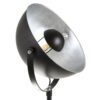 104103 Lámpara de pie foco de cine estilo industrial en acero negro y plata - Imagen 4