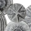 106750 Mural de pared en metal gris y blanco - Imagen 4