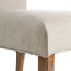 90592 Silla de diseño clásico polipiel beige y patas de madera - Imagen 2