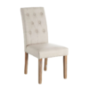 90592 Silla de diseño clásico polipiel beige y patas de madera - Imagen 7