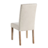 90592 Silla de diseño clásico polipiel beige y patas de madera - Imagen 6