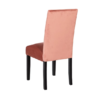 101297 Silla de diseño vintage tapizado rosa con tachuelas y patas negras - Imagen 4
