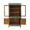 JM708 Vitrina de diseño oriental 84 madera verde con desgastes - Imagen 3