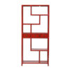 A174 Estantería de diseño oriental 90 madera rojo con desgastes - Imagen 2