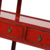 A174 Estantería de diseño oriental 90 madera rojo con desgastes - Imagen 3