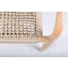 JAVIRO Silla de diseño retro madera de eucalipto y cuerda color arena