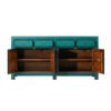 XN754 Mueble aparador de diseño oriental vintage 170 madera con 4 puertas y cajones - Imagen 3