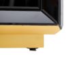121968 Aparador de diseño Art Decó 180 cristal espejo negro con base de metal dorado - Imagen 2
