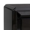 121968 Aparador de diseño Art Decó 180 cristal espejo negro con base de metal dorado - Imagen 3