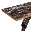 151512 Consola de diseño Art Decó 120 hierro, madera y mármol - Imagen 3