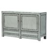 BE043 Mueble aparador de diseño oriental 145 madera gris envejecido - Imagen 2