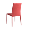 105339 Silla de diseño moderno tapizada en terciopelo rosa - Imagen 3