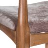 103800 Silla de diseño moderno madera y asiento tela gris - Imagen 2
