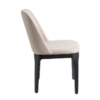 105361 Silla de diseño moderno tapizado tela beige y patas de metal negro - Imagen 5