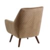 151065 Sillón butaca de diseño vintage terciopelo marrón y patas de madera - Imagen 3