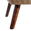 151065 Sillón butaca de diseño vintage terciopelo marrón y patas de madera - Imagen 5