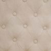 151060 Sofá de diseño clásico 166 tapizado color crema capitoné y patas altas de madera - Imagen 5