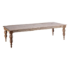 106587 Mesa de comedor de diseño vintage 300 madera natural patas torneadas - Imagen 6