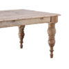 106587 Mesa de comedor de diseño vintage 300 madera natural patas torneadas - Imagen 4