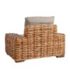 121414 Sillón de diseño rattán marrón con cojines - Imagen 3