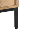 121981 Armario de diseño industrial 100 madera natural y metal negro - Imagen 2