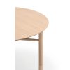 Mesa comedor redonda diseño nórdica minimalista madera natural 6