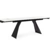731227 Mesa de comedor de diseño extensible BLAZAR 160/240 porcelánico blanco - Imagen 2