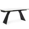 731227 Mesa de comedor de diseño extensible BLAZAR 160/240 porcelánico blanco - Imagen 6
