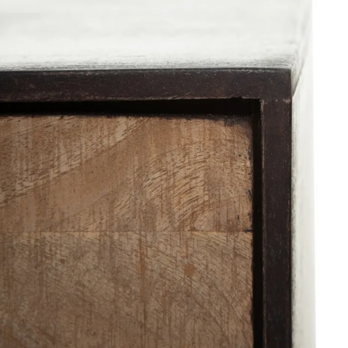 121984 Mueble de televisión rústico industrial 140 madera natural y marrón - Imagen 5