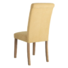121788 Silla de diseño clásico madera y tela color ocre con capitoné en respaldo - Imagen 4