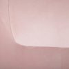 152425 Sillón de diseño nórdico patas de madera natural y tela rosa claro - Imagen 2