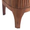 152866 Armario de diseño colonial vintage 117 madera marrón relieves verticales - Imagen 4
